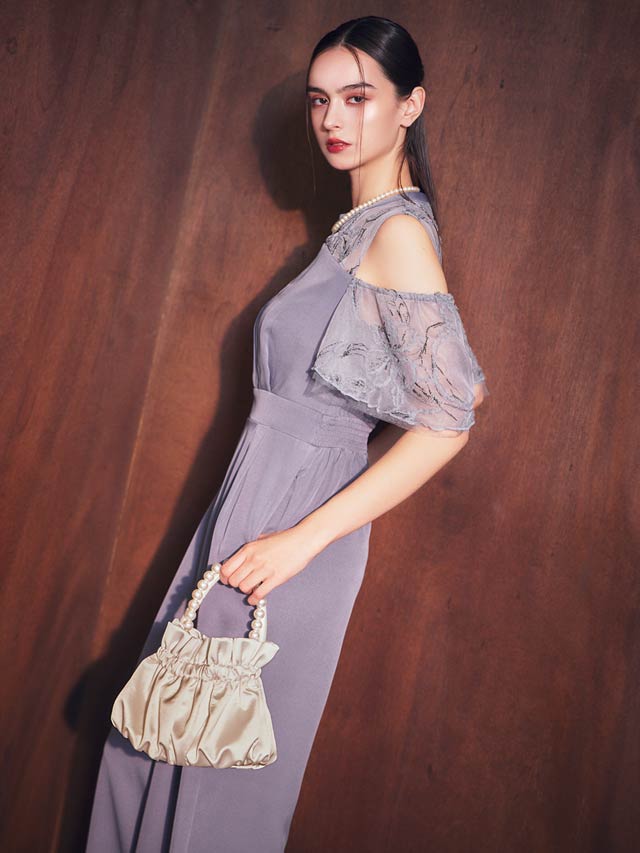 【darial】3way pearl satin bag / 3wayパールサテンバッグ