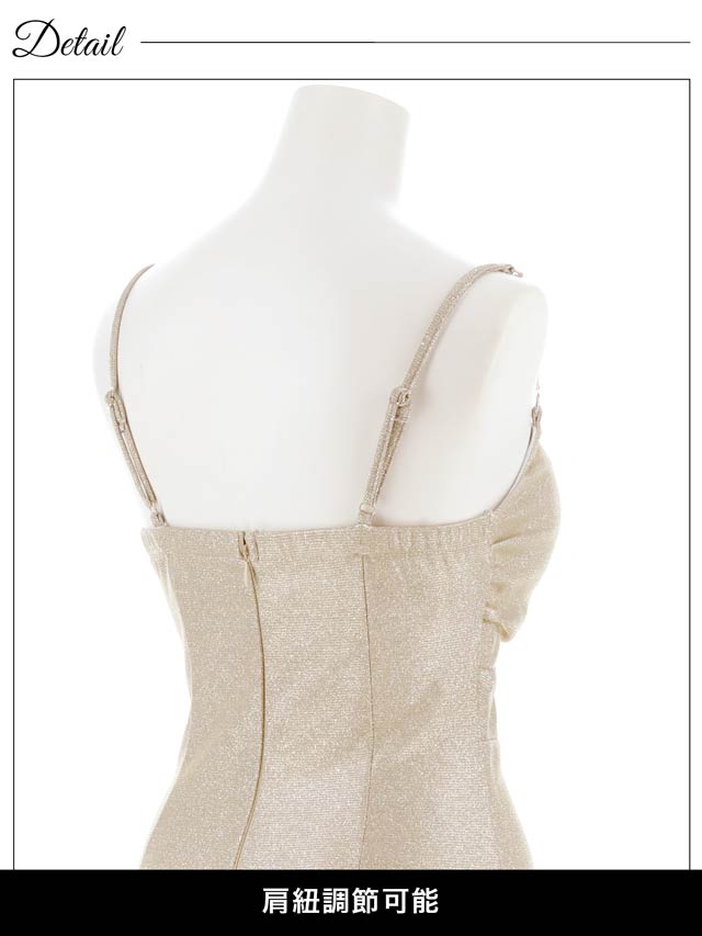 7/23新作!グリッターギャザービジューショルダータイトミニドレス[SML/3サイズ展開][明日花キララ着用]