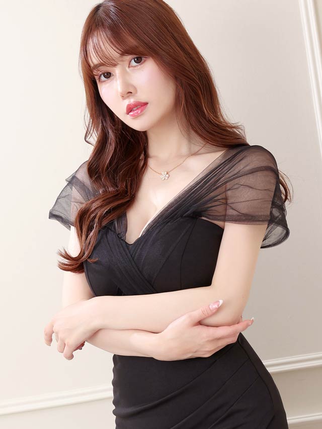 8/14再入荷! フロントクロスチュールオフショルタイトミニドレス[XS~LL/5サイズ展開]