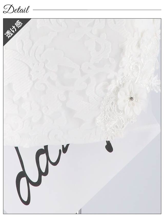 ゴージャスフラワーレースタイトミニドレス[XS〜L/4サイズ展開][明日花キララ着用]