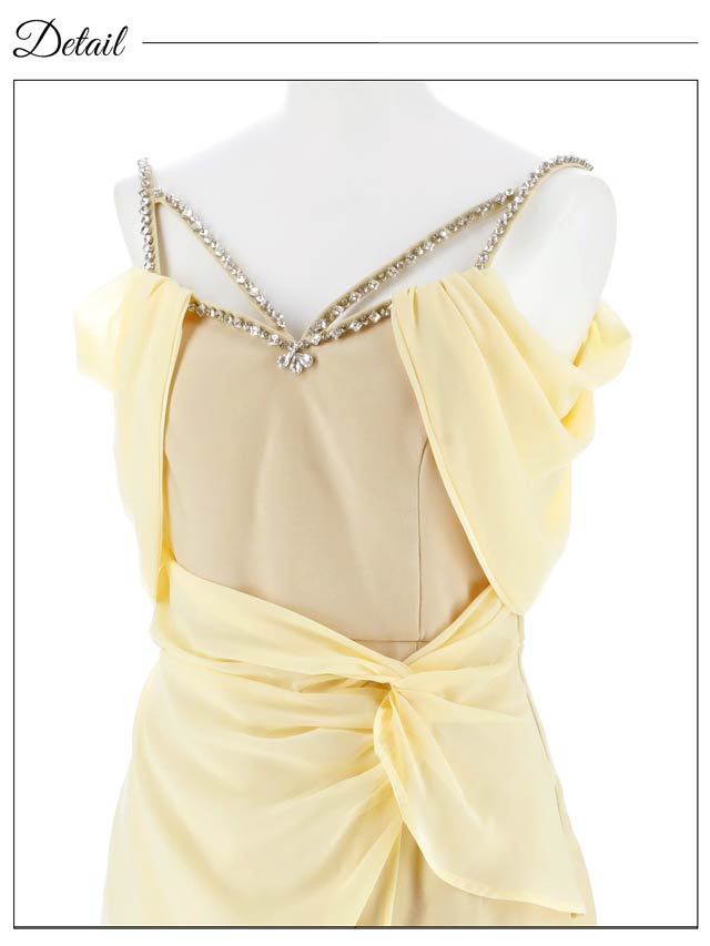 7/28新作!オフショルビジューラップスカートタイトミニドレス[SML/3サイズ展開][明日花キララ着用]