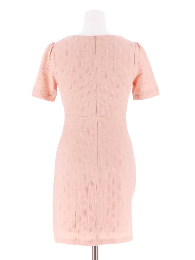 6/5再入荷! フロントジップバックル半袖タイトミニドレス[SML/3サイズ展開][明日花キララ着用]