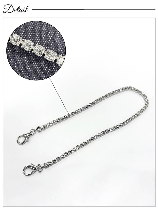 5/14新作!ビジューチェーンデニムフロントジップマーメイド膝丈ドレス[SML/3サイズ展開][明日花キララ着用]