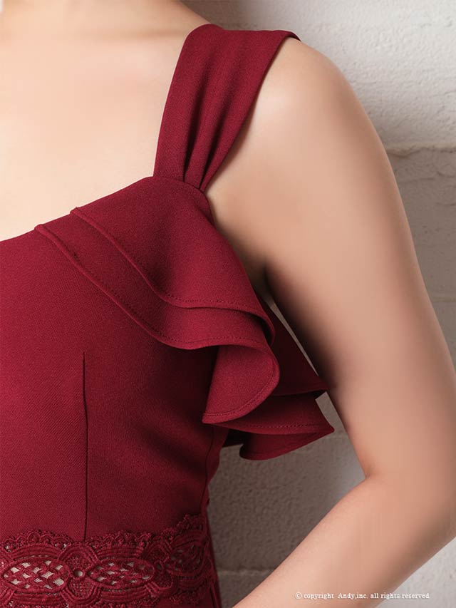 【dazzy特別価格】[Andy]バックリボンノースリーブフリルタイトミニドレス[AN-OK2646]