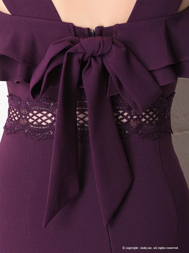 【dazzy特別価格】[Andy]バックリボンノースリーブフリルタイトミニドレス[AN-OK2646]