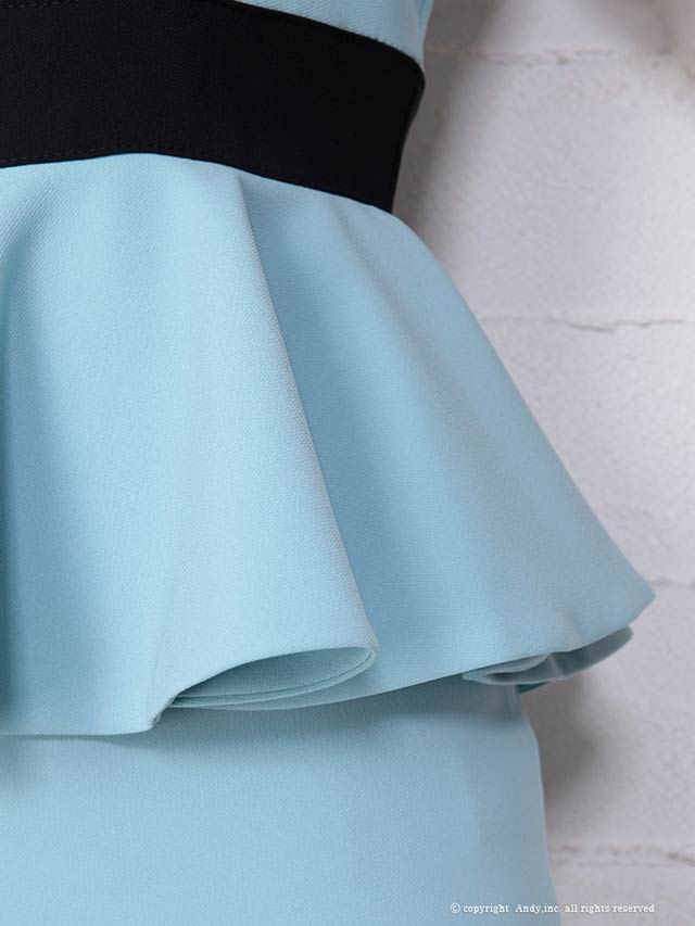 7/16新作![Andy]クロスデザインペプラムタイトミニドレス[AN-OK1863]