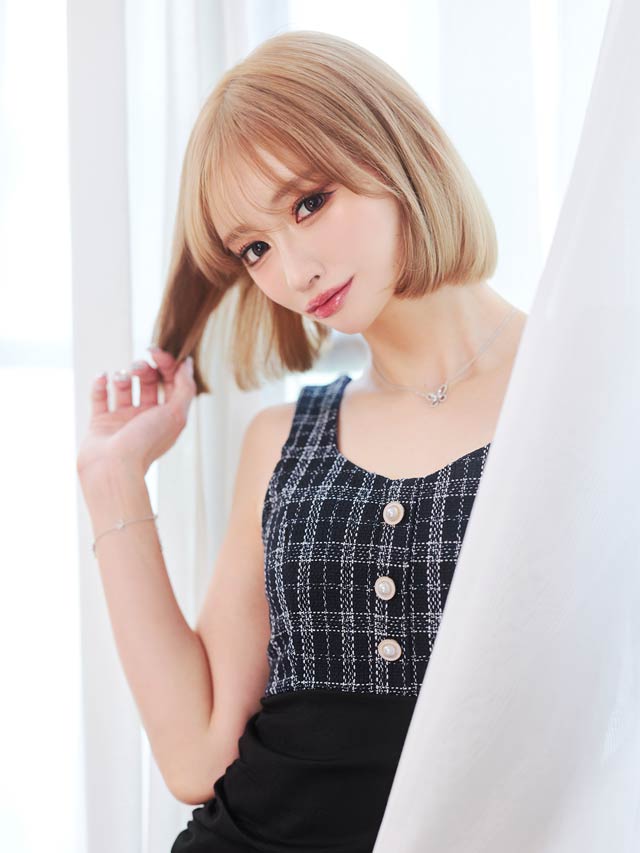 [SMLサイズ]チェックツイード切り替えノースリーブタイトミニドレス[3サイズ展開][LIVE紹介]