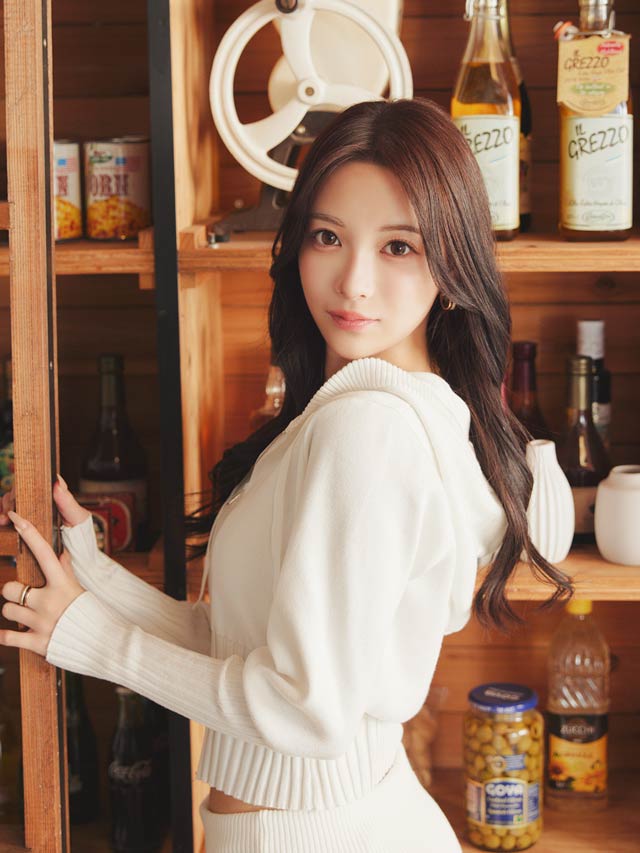 リブニットジップパーカー&ロングパンツセットアップ[カジュアル/dazzy closet]