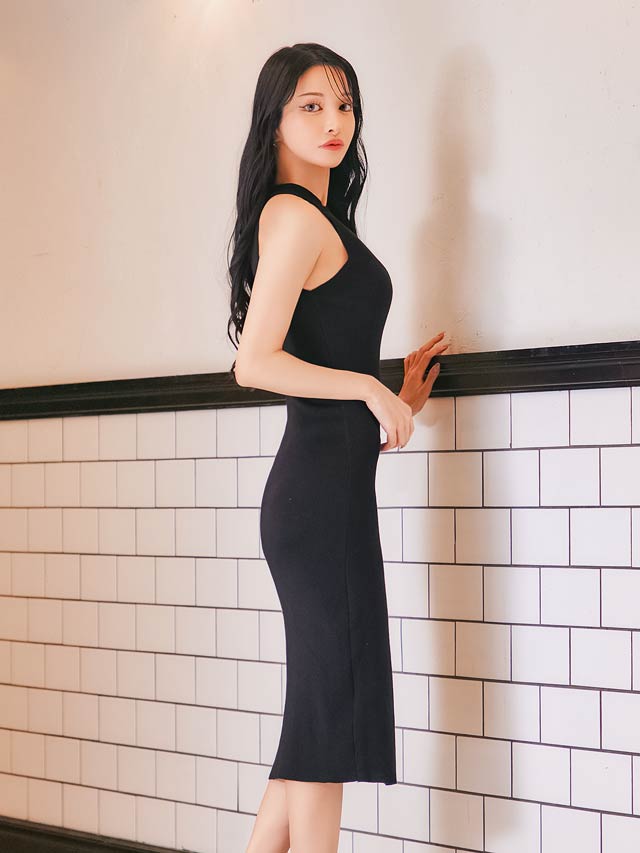 7/28新作!アメスリカットアウトスリットニットワンピース[カジュアル/dazzy closet]