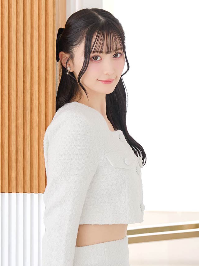 [SMLサイズ]ワンカラーツイードスクエアネック長袖セットアップ[カジュアル/dazzy closet][3サイズ展開]