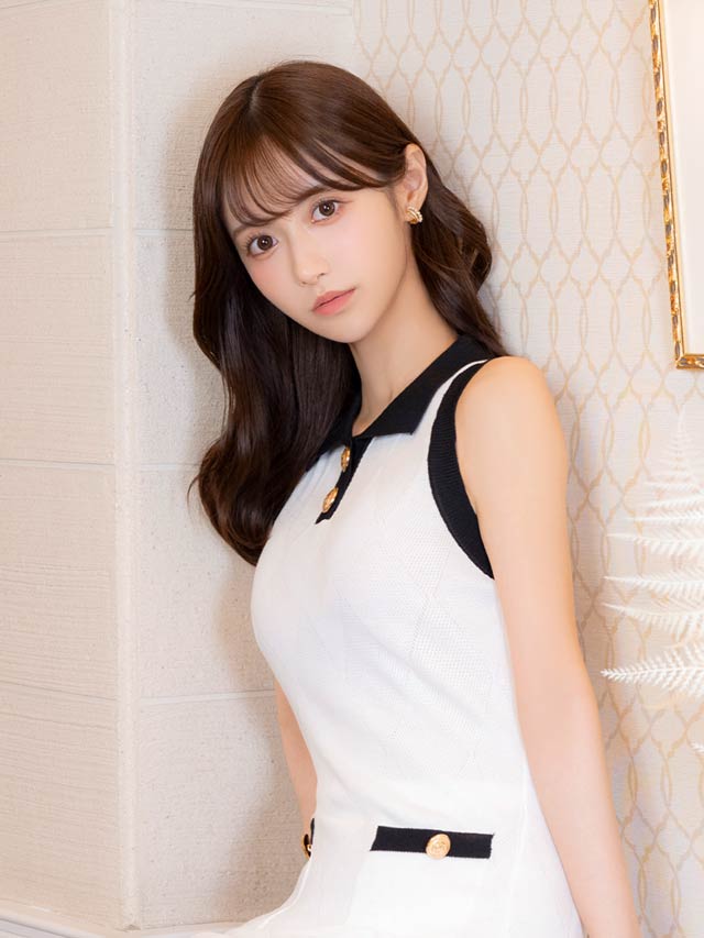 5/19新作!バイカラー格子ボタンビジューニットワンピース[カジュアル/dazzy closet]