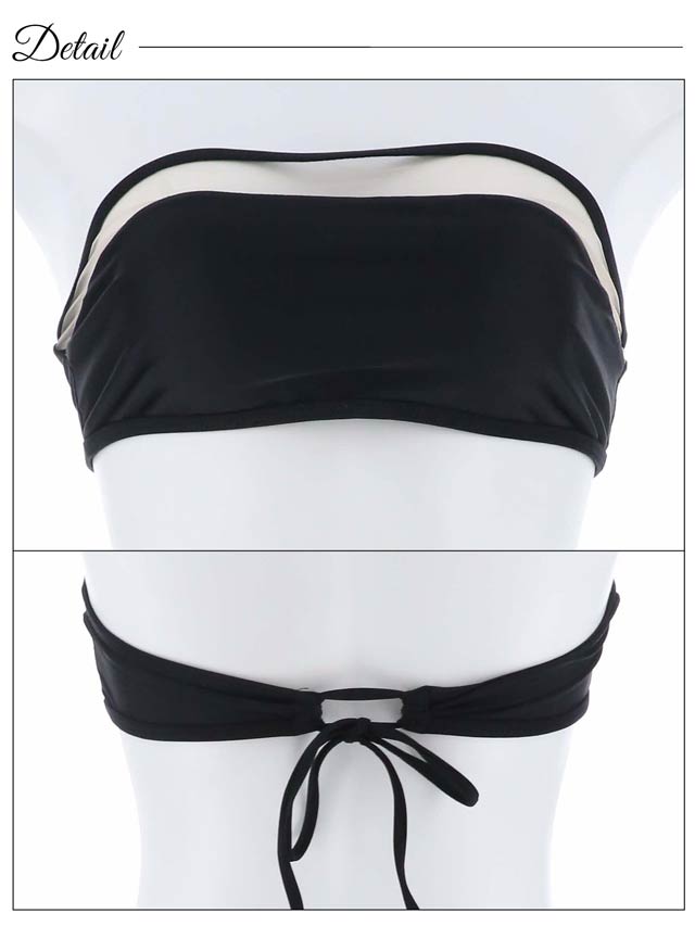 [2点SET]シアーラインバンドゥビキニ/水着【dazzy beach/2025ビキニ】
