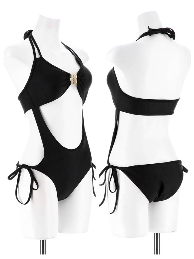 カットアウトホルターネックモノキニ/水着【dazzy beach/2025ビキニ】