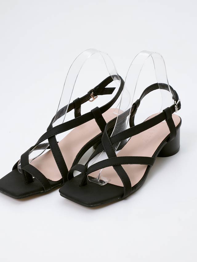 [単品]アシンメトリークロスラインサンダル【YUKATA by dazzy 2025】