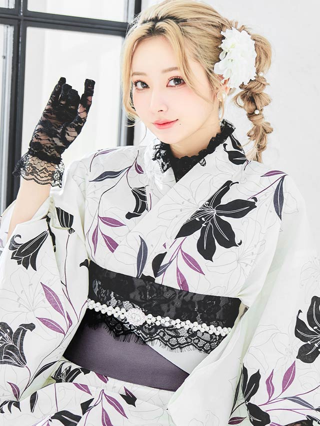 [単品] 付け襟レースネック【YUKATA by dazzy 2025】