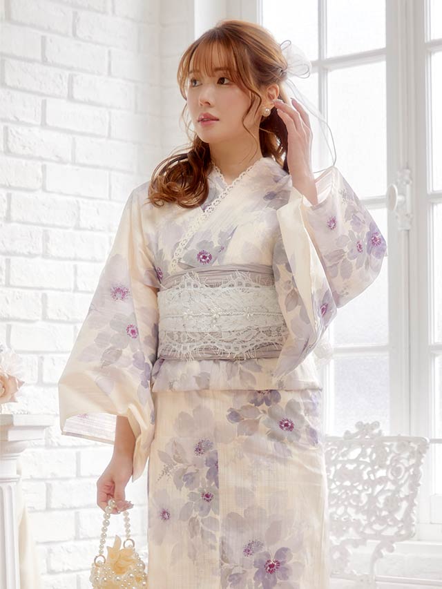 [単品] フラワーレース兵児帯【YUKATA by dazzy 2025】