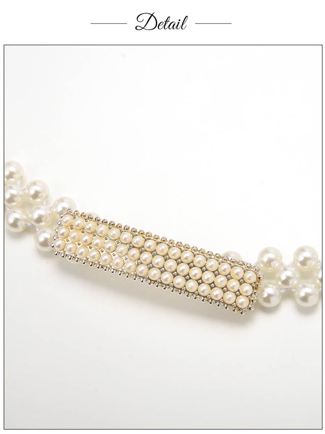 [単品]スモールパール帯飾り【2025年再入荷/YUKATA by dazzy】