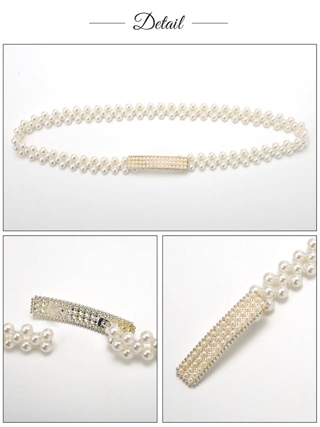 [単品]スモールパール帯飾り【2025年再入荷/YUKATA by dazzy】