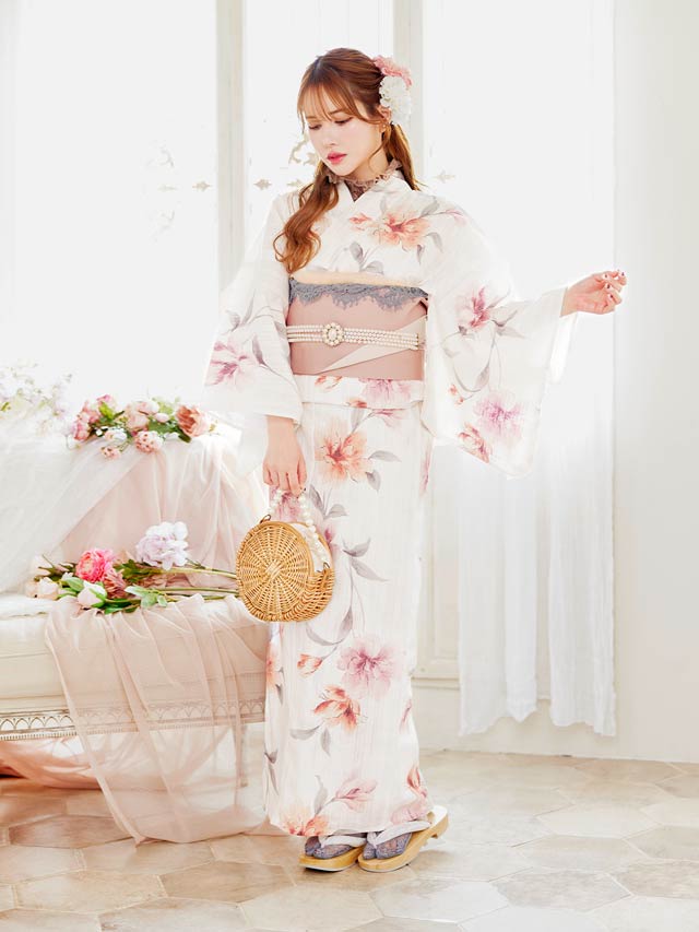 [単品]フロントビックビジューパール帯飾り【2025年再入荷/YUKATA by dazzy】