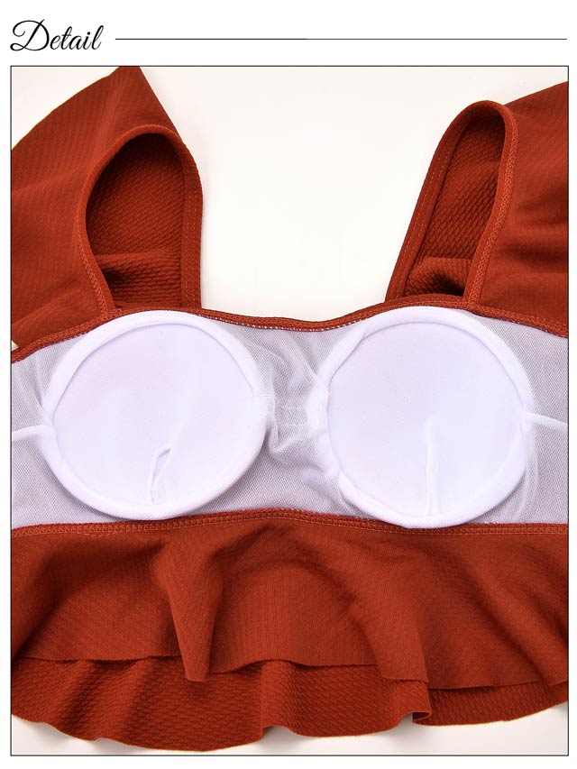 [2点SET]フリルハイウエストビキニ/水着【dazzy beach/2024再入荷ビキニ】