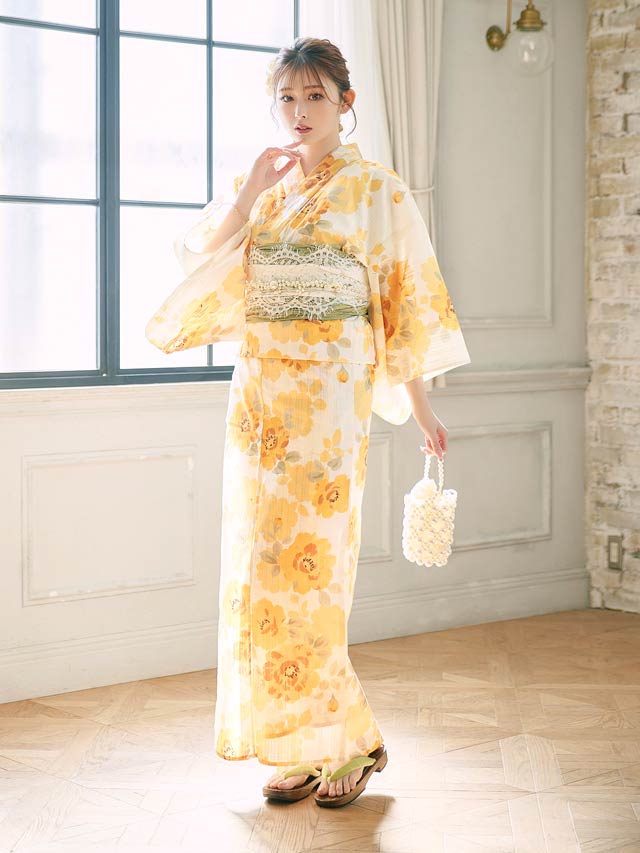 [単品] シンプル織り柄下駄【YUKATA by dazzy 2025】