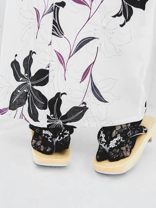 [単品] 和柄モチーフ下駄【YUKATA by dazzy 2025】