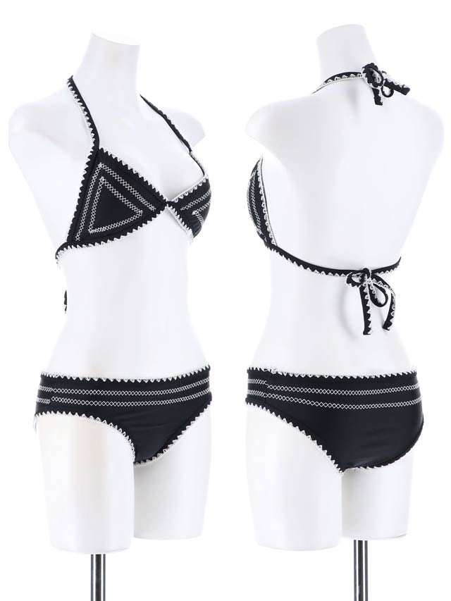 [2点SET]モダントライアングルビキニ/水着【dazzy beach/2025ビキニ】