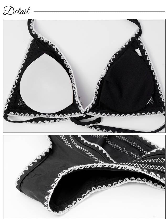 [2点SET]モダントライアングルビキニ/水着【dazzy beach/2025ビキニ】