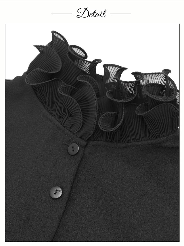 [単品]シアープリーツフリルつけ襟【2025年再入荷/YUKATA by dazzy】