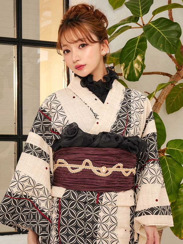 [単品]シアープリーツフリルつけ襟【2025年再入荷/YUKATA by dazzy】