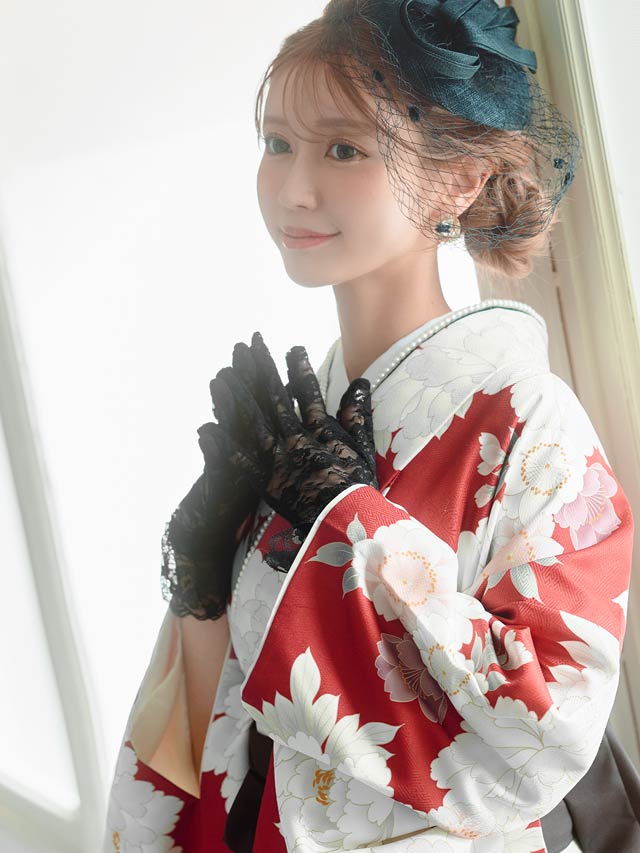 [単品] オールフラワーレースグローブ【2025年再入荷/YUKATA by dazzy】