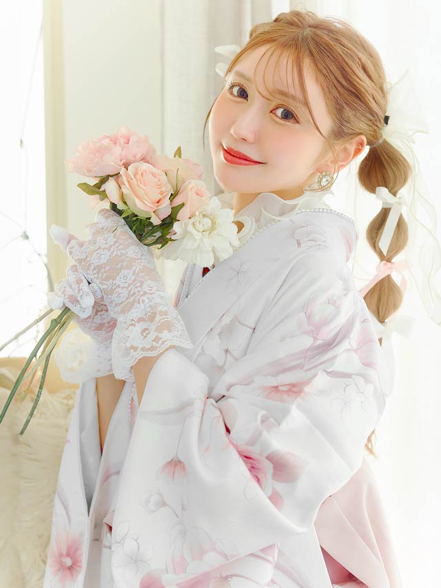[単品] オールフラワーレースグローブ【2025年再入荷/YUKATA by dazzy】