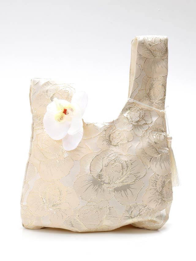 [単品]和花タッセル手提げバッグ【2025年新作/YUKATA by dazzy】