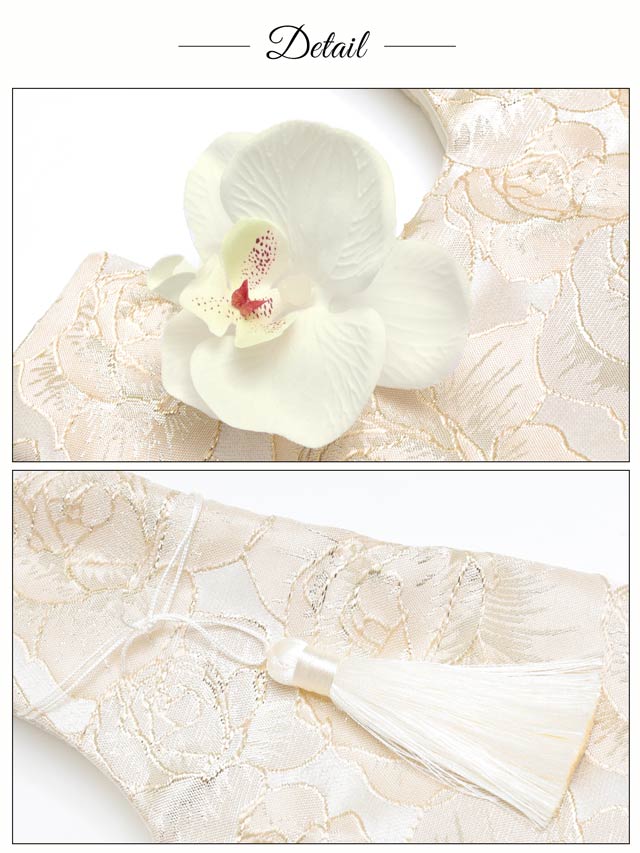 [単品]和花タッセル手提げバッグ【2025年新作/YUKATA by dazzy】