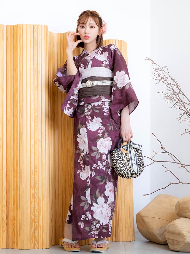 [単品]3wayスカーフ付きモノトーンかごバッグ【2025年新作/YUKATA by dazzy】