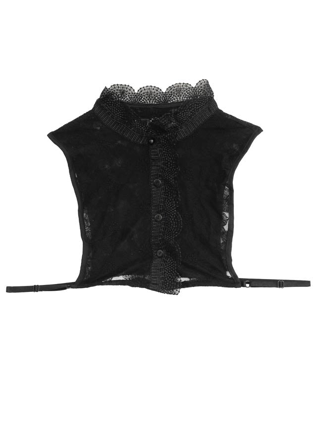 [単品]フラワースカラップレース付け襟【2025年新作/YUKATA by dazzy】