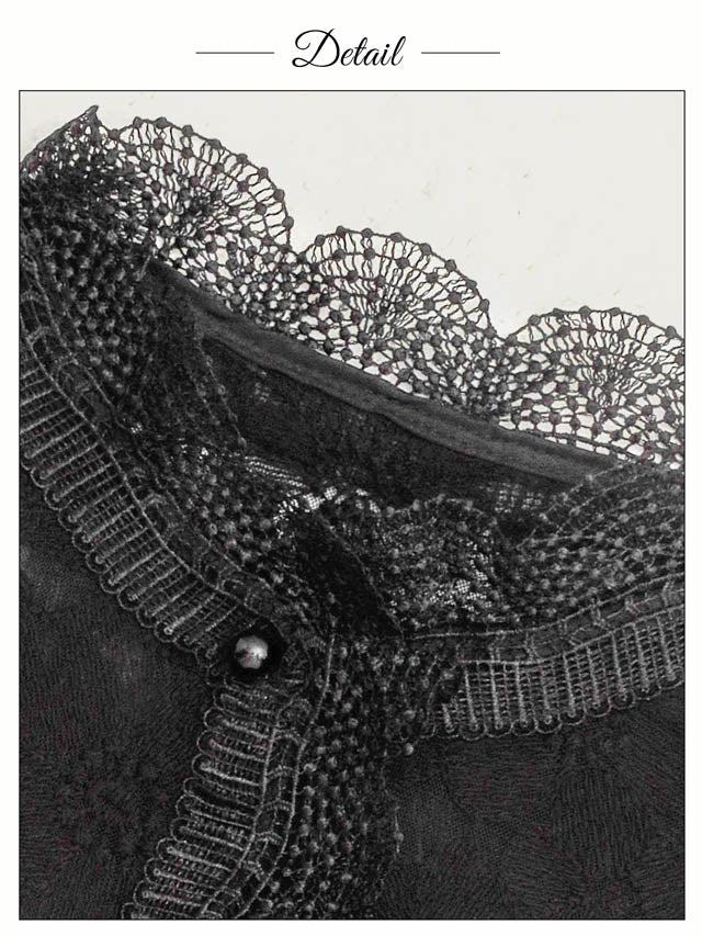 [単品]フラワースカラップレース付け襟【2025年新作/YUKATA by dazzy】