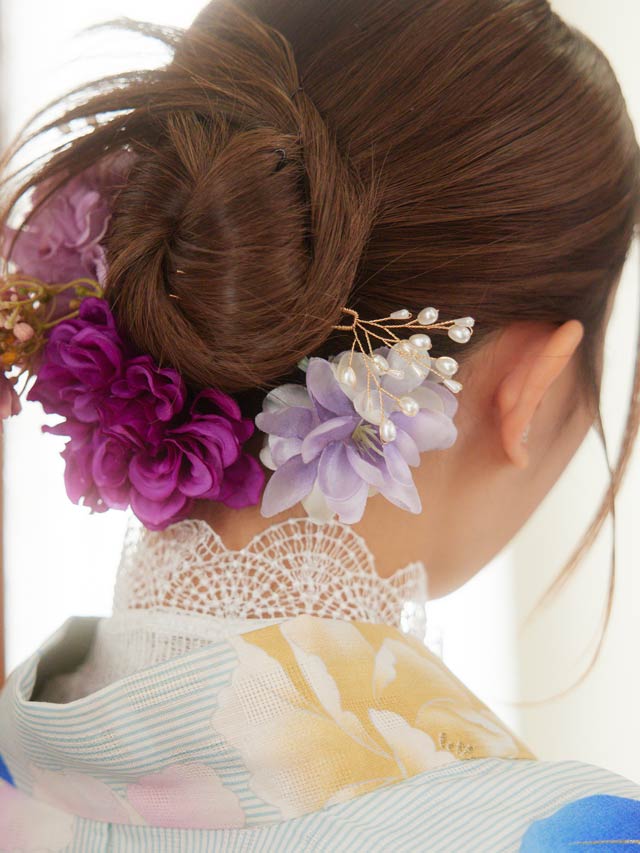 [単品]フラワースカラップレース付け襟【2025年新作/YUKATA by dazzy】