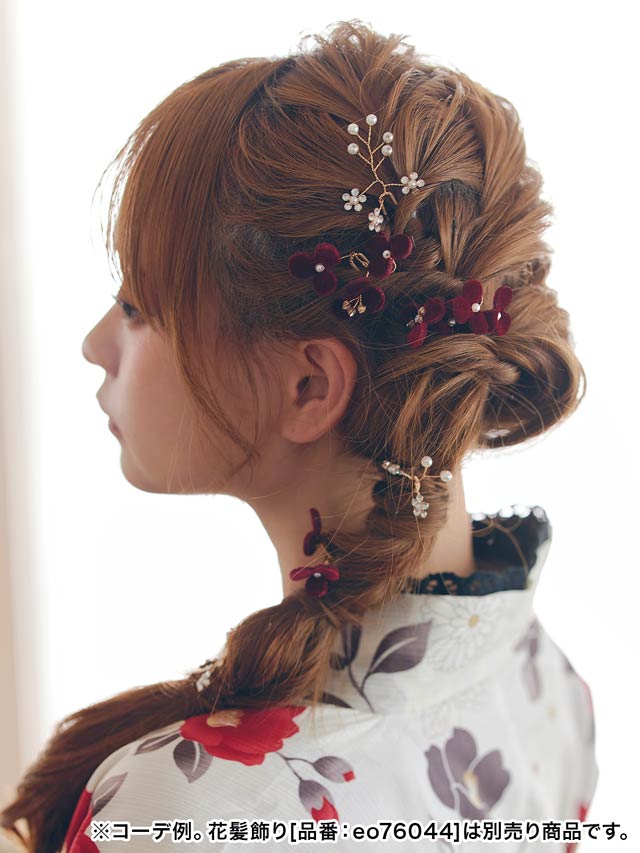 [5点SET]パールビジューフラワー髪飾り【2025年新作/YUKATA by dazzy】