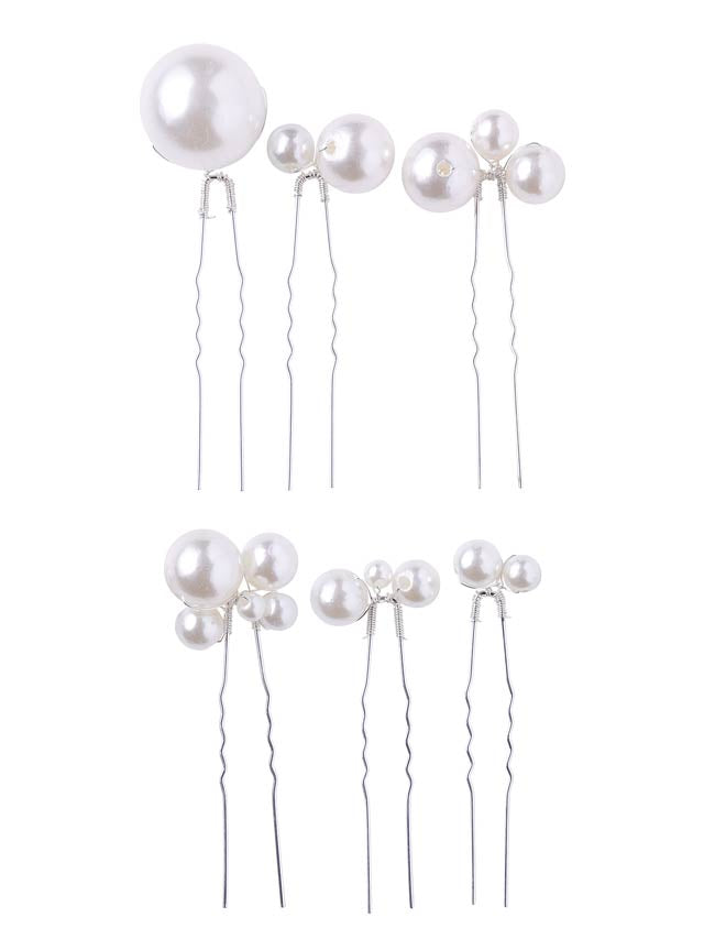 [6点SET]エレガントパール髪飾り【2025年新作/YUKATA by dazzy】