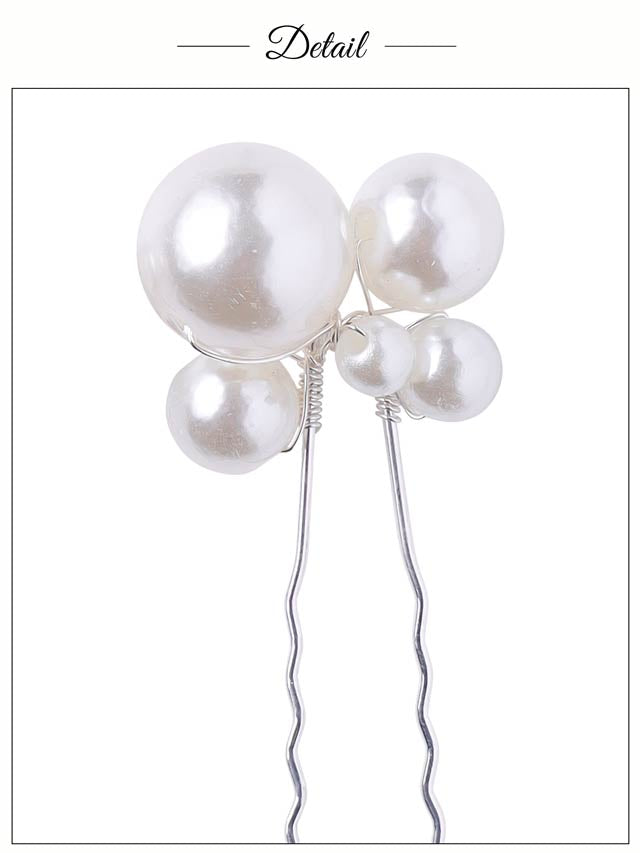 [6点SET]エレガントパール髪飾り【2025年新作/YUKATA by dazzy】