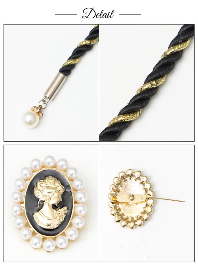 [単品]ゴシックパールビジュー帯飾り【YUKATA by dazzy 2025】