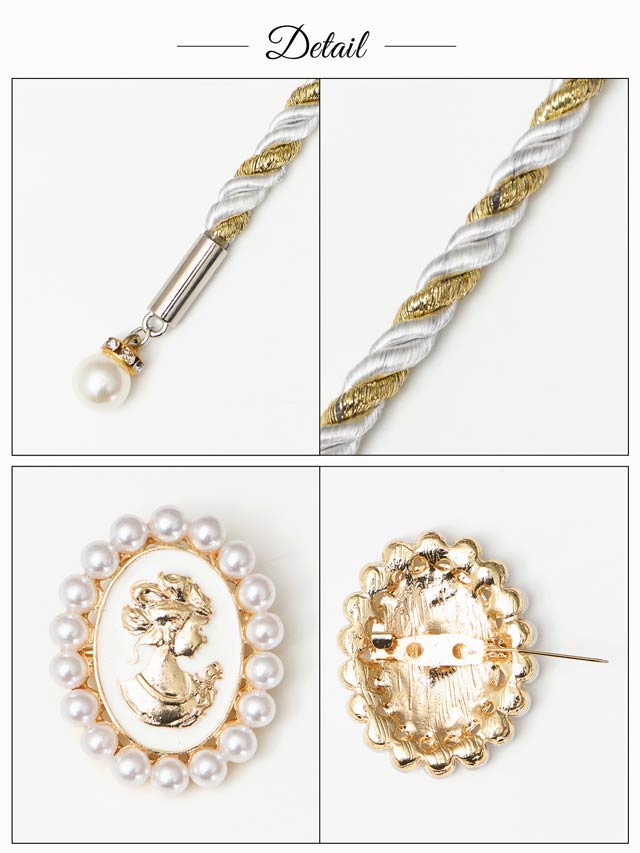 [単品]ゴシックパールビジュー帯飾り【YUKATA by dazzy 2025】