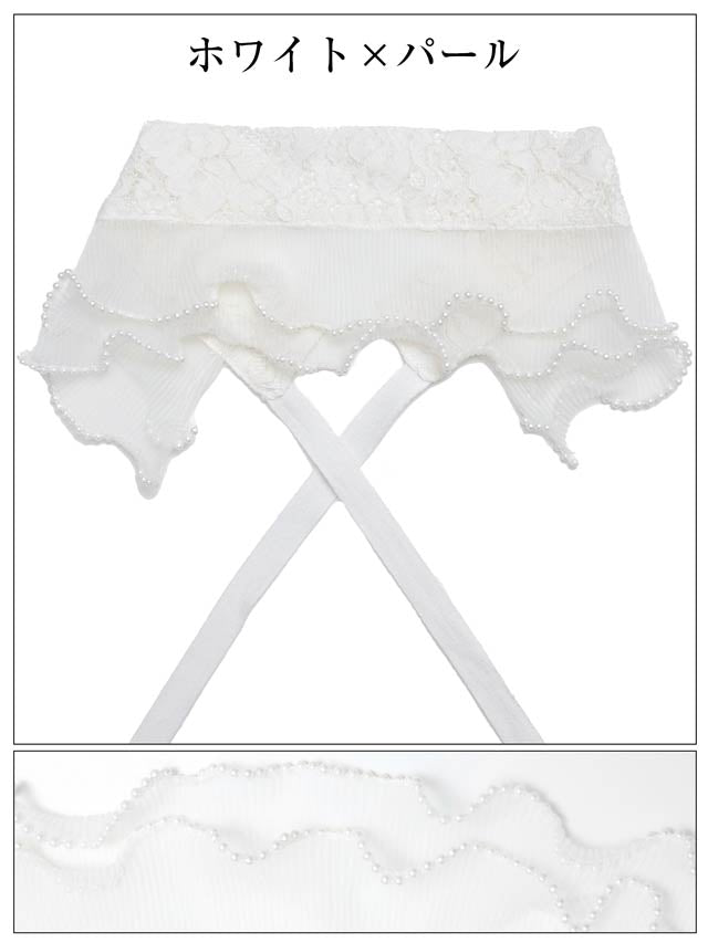 [単品]プリーツフリルシフォン帯飾り【YUKATA by dazzy 2025】