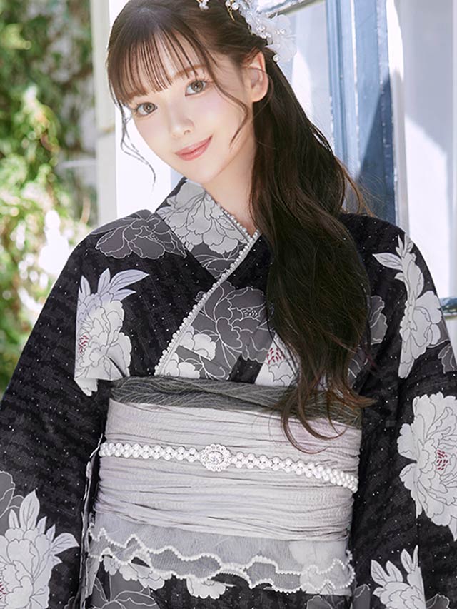 [単品]プリーツフリルシフォン帯飾り【YUKATA by dazzy 2025】