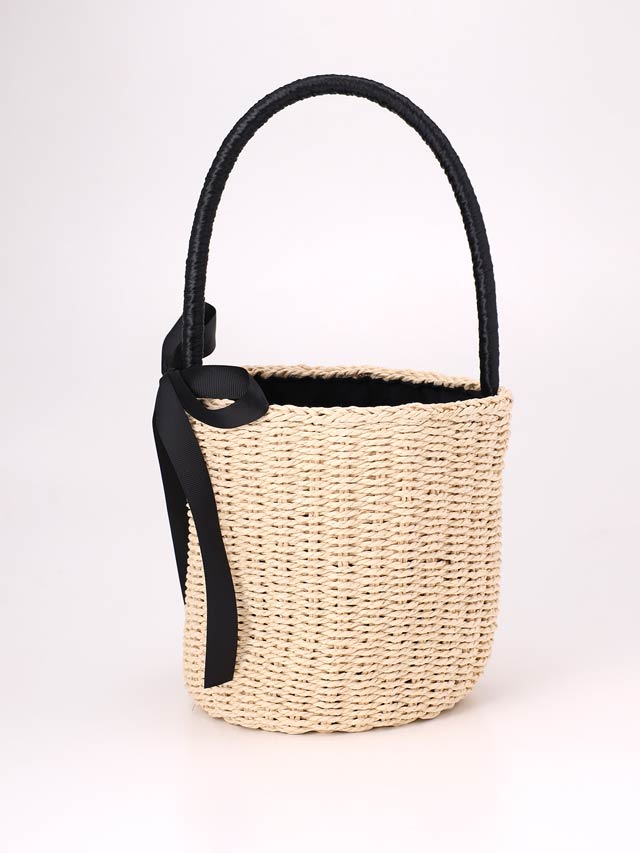 ワンハンドルリボンバスケットバッグ【dazzy beach/2025ビキニ】