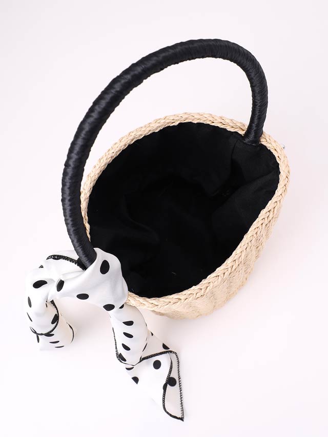 ワンハンドルリボンバスケットバッグ【dazzy beach/2025ビキニ】