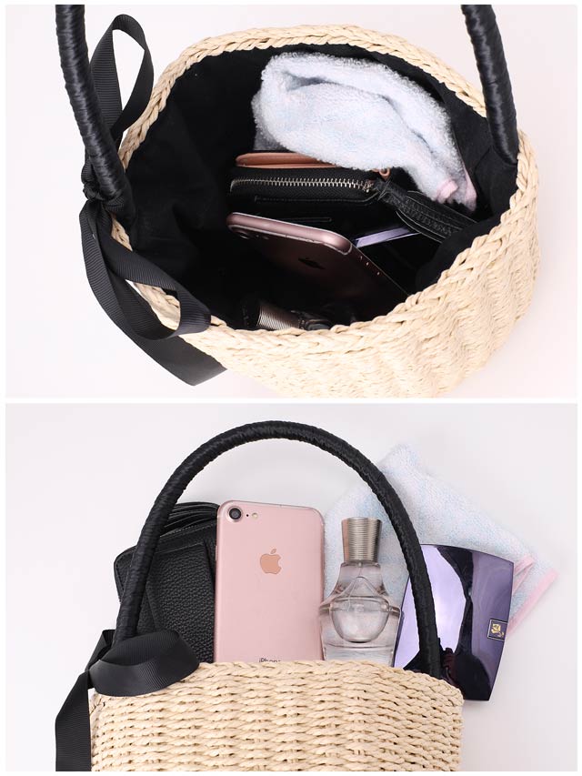 ワンハンドルリボンバスケットバッグ【dazzy beach/2025ビキニ】