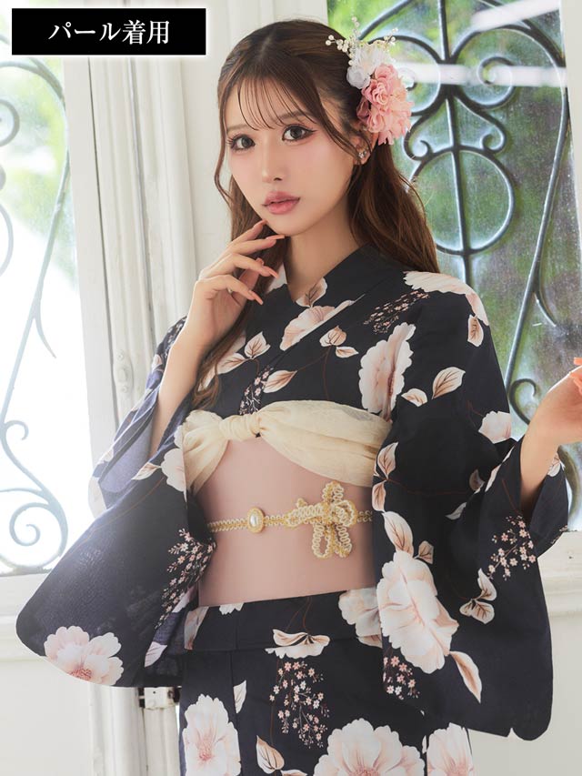 [単品]パールシルバーストーンビジュー付き飾り紐【YUKATA by dazzy 2025】