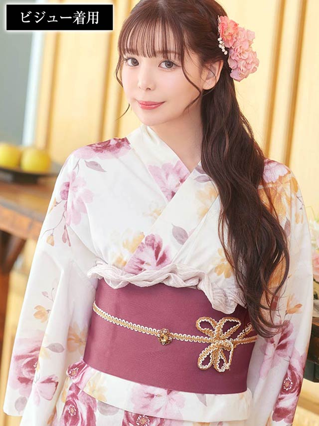 [単品]パールシルバーストーンビジュー付き飾り紐【YUKATA by dazzy 2025】